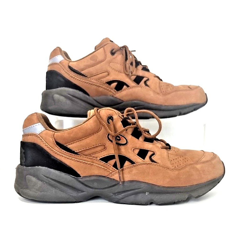 Propet Stability Walker Mens Size 11.5 (35) Outdoor Walking  Grey Nubuck Shoes